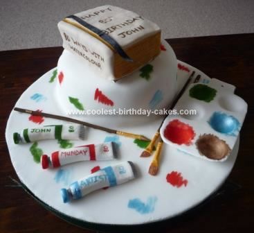 Artist Birthday Cake