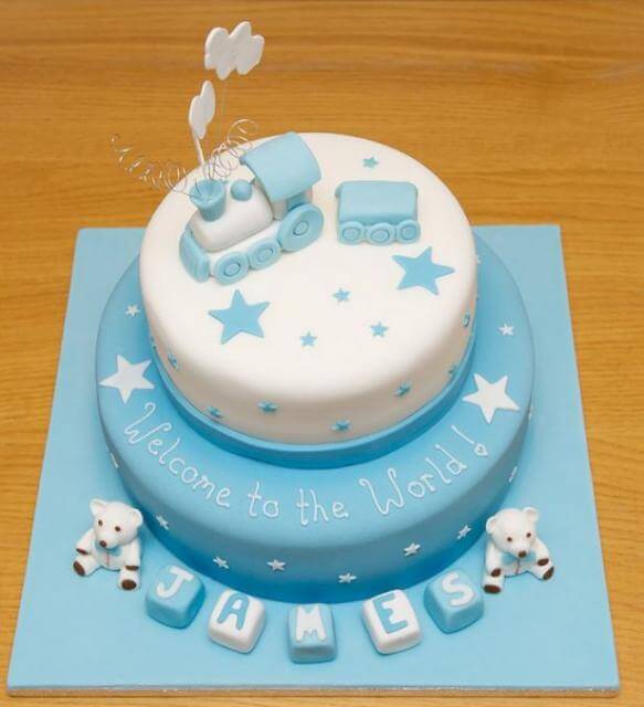 Baby Boy Shower Cake Idea