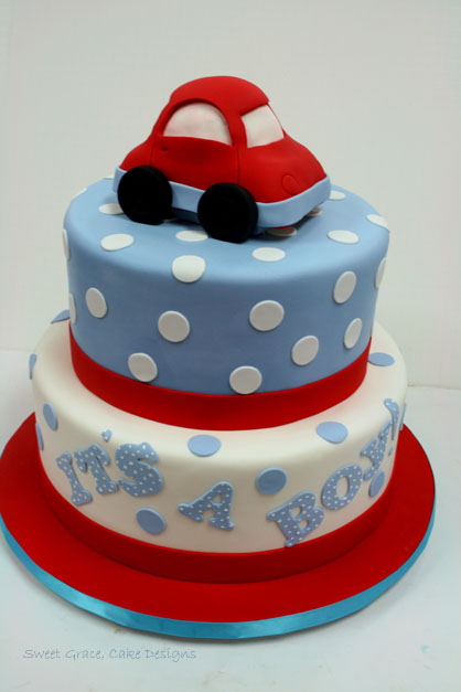 Baby Boy Shower Cake