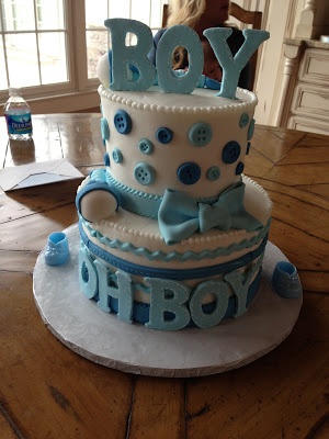 Baby Boy Shower Cake