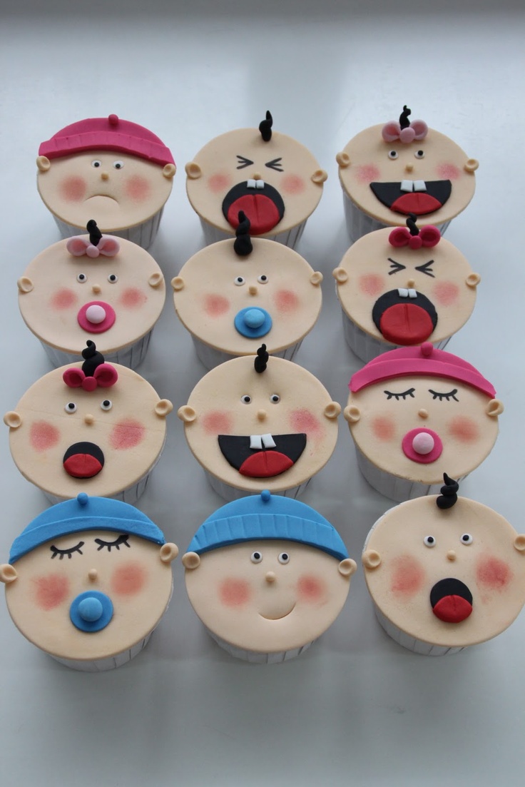 Baby Face Cupcakes