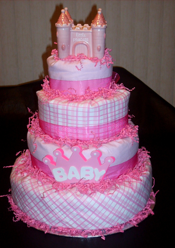 Baby Girl Diaper Cake