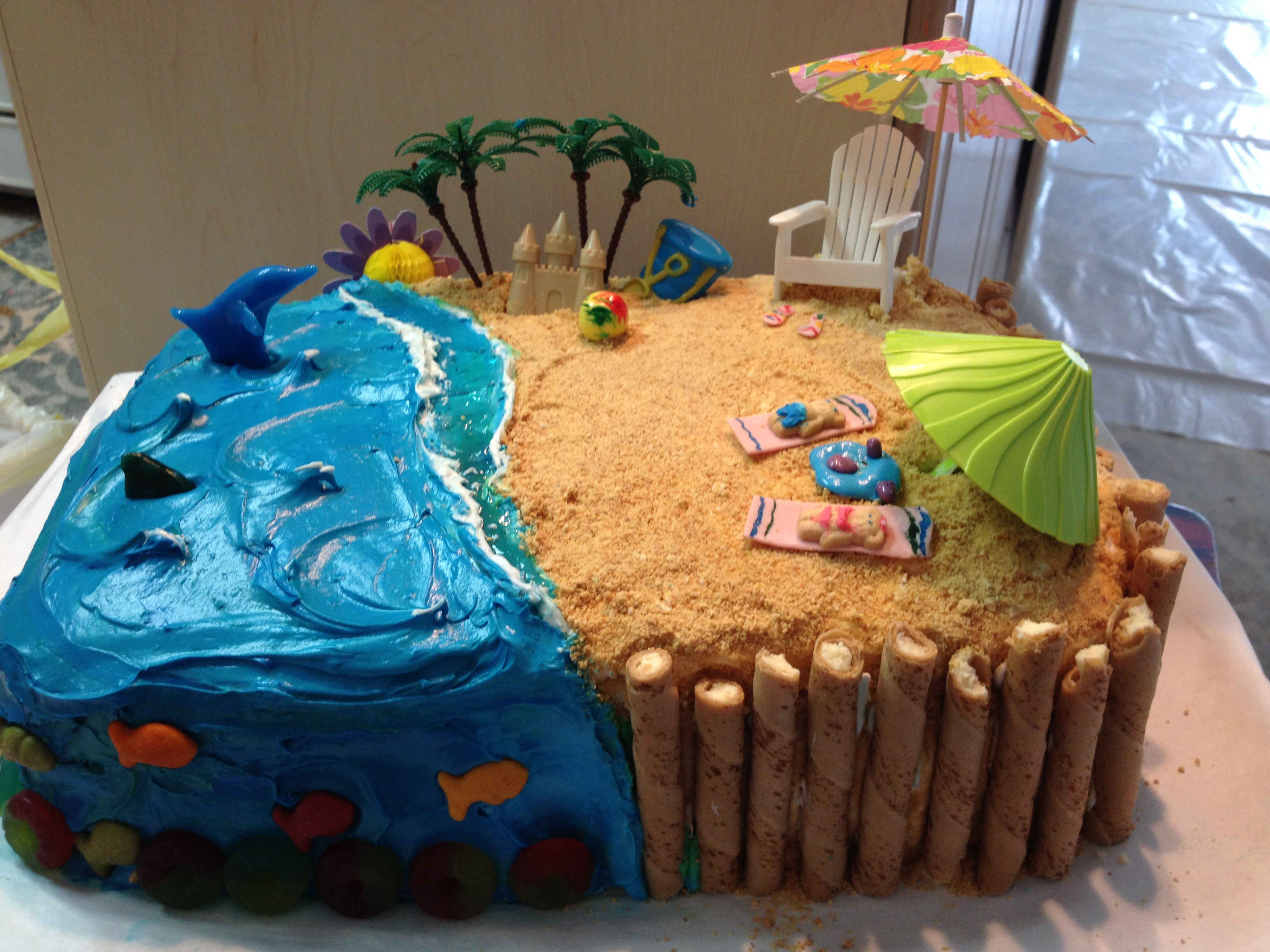 Beach Birthday Cake Ideas