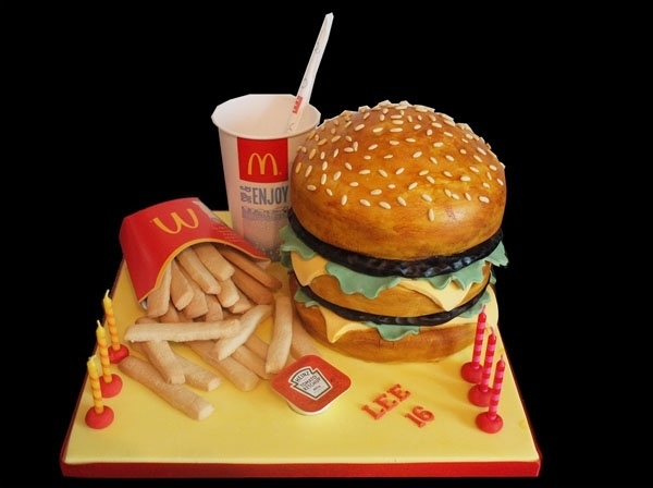 Big Mac and Fries Cake