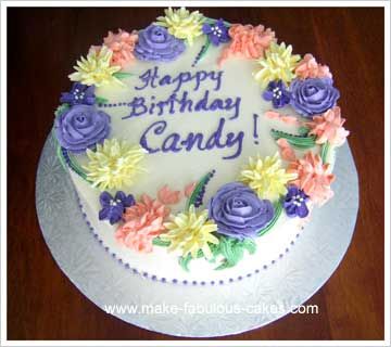 7 Photos of Chocolate Buttercream Birthday Cakes For Women Flowers