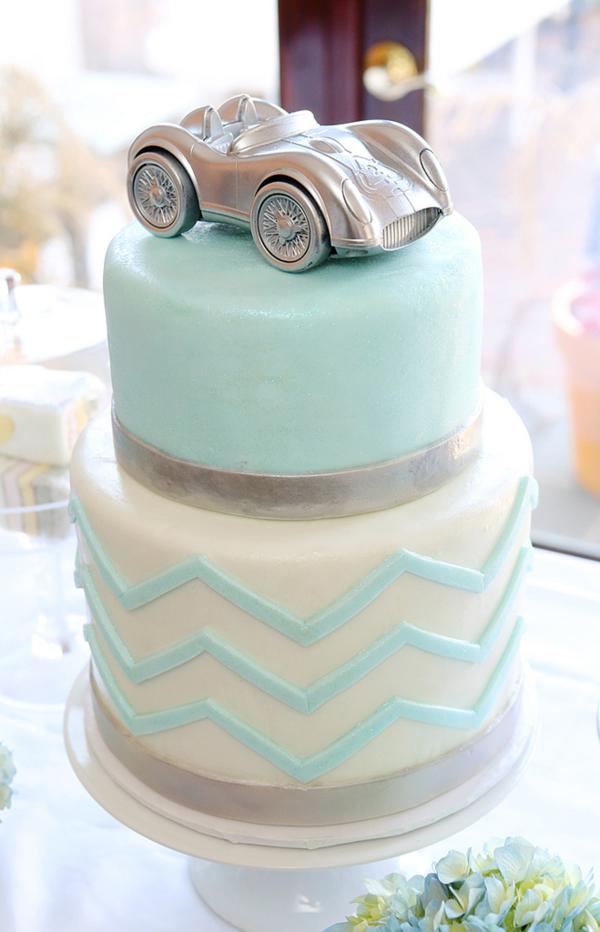 Blue and Silver Birthday Cakes