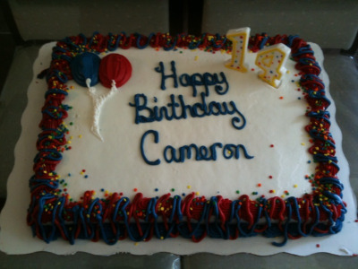 Boys 14th Birthday Cake