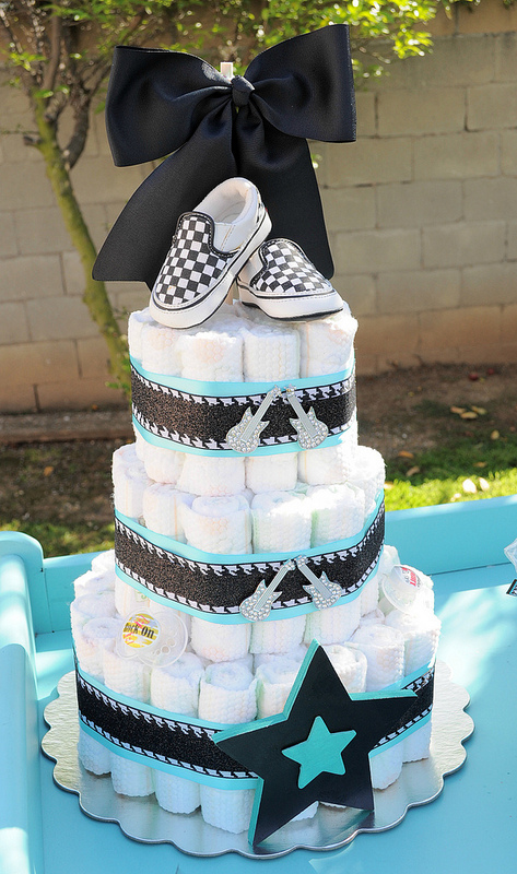 Boys Rock Baby Shower Cake