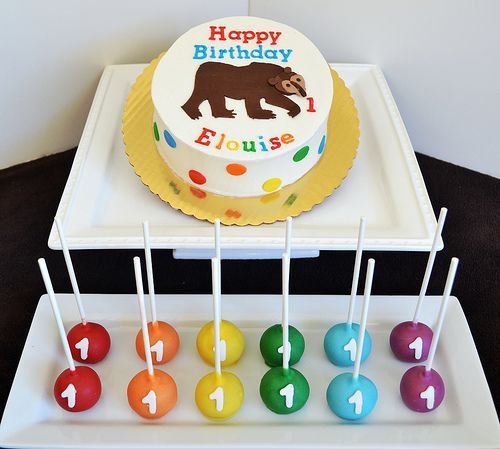 Brown Bear Birthday Cake