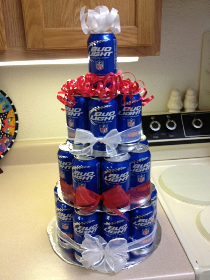 Bud Light Beer Birthday Cake