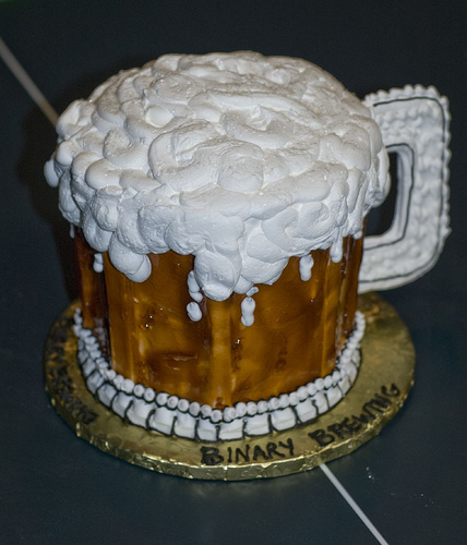 Cake Shaped Like Beer