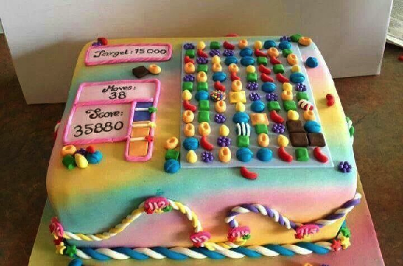 Candy Crush Game Cake