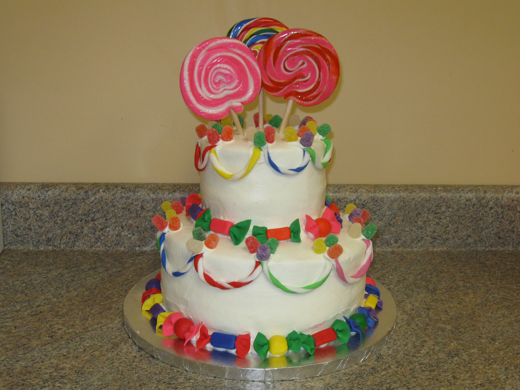 Candy Lollipop Birthday Cake