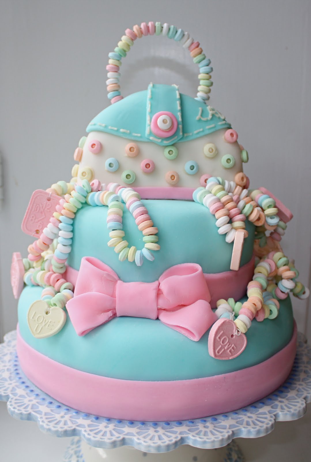 Candy Necklace Cake