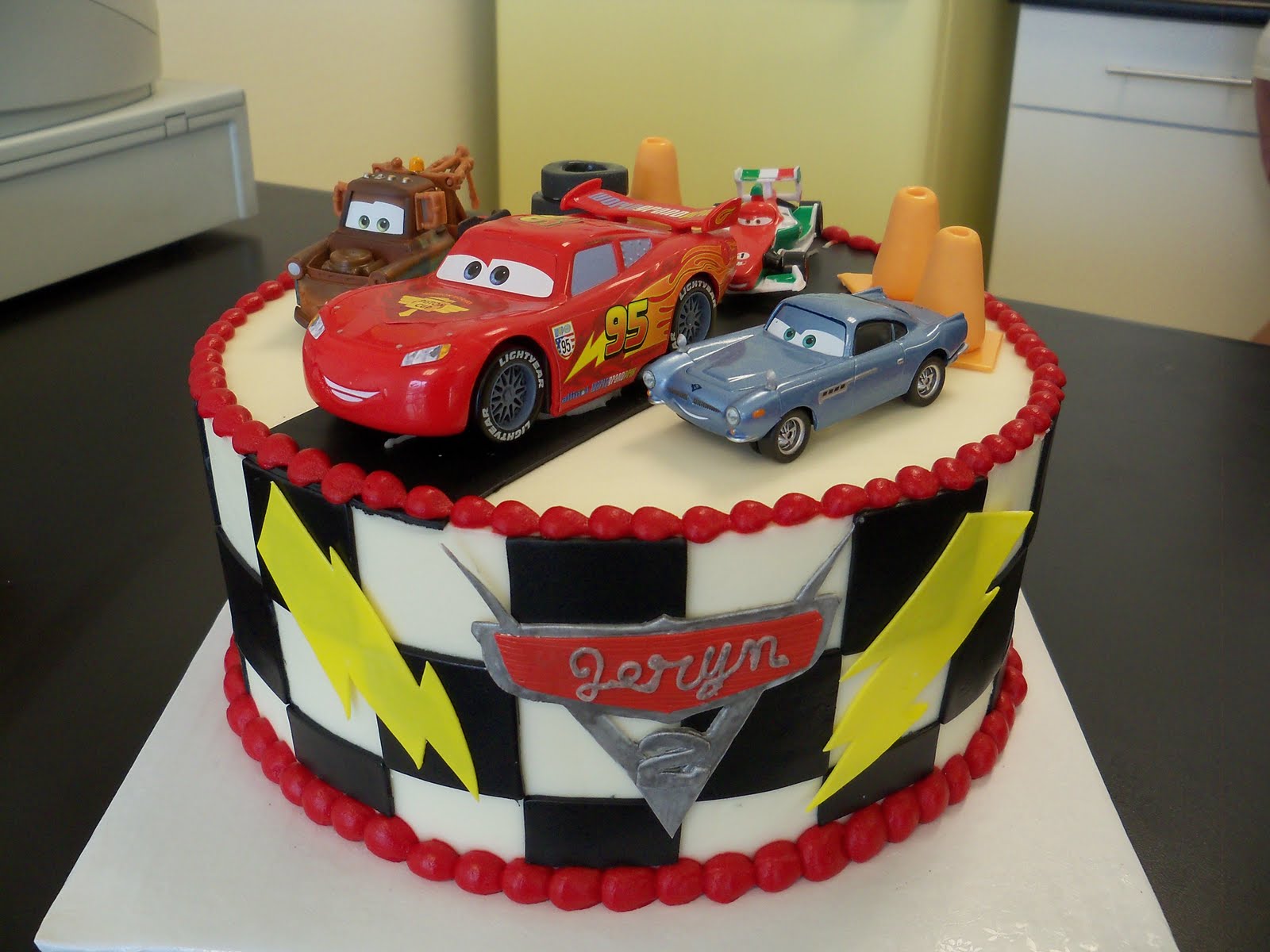 11 Photos of Cars Bday Cakes