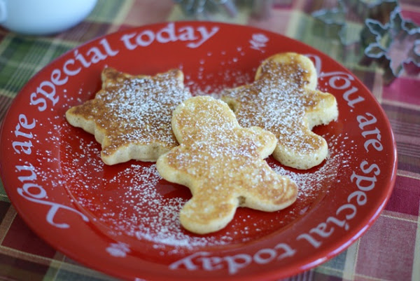 Christmas Cookie Cutter Pancakes