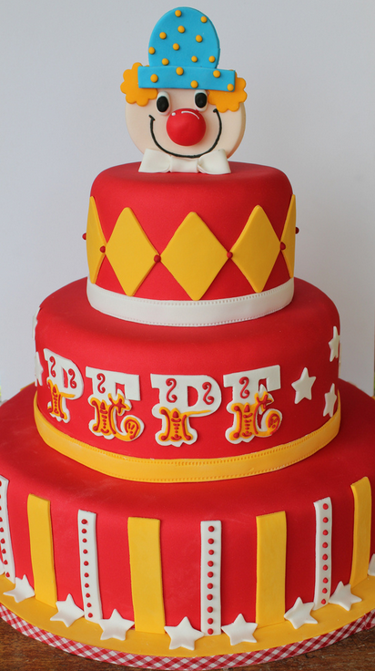 Circus Birthday Cake