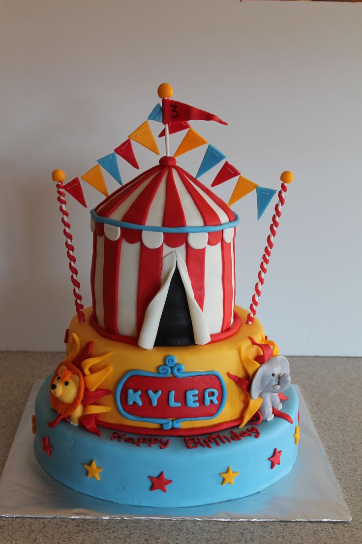 Circus Birthday Cake