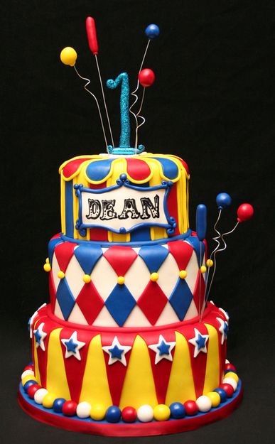 Circus Birthday Cake