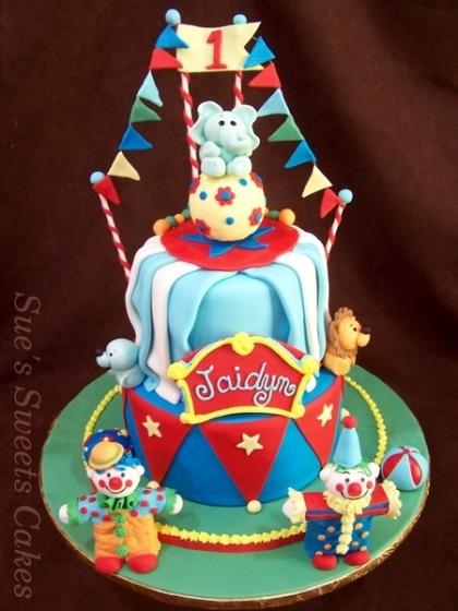 Circus Birthday Party Cake