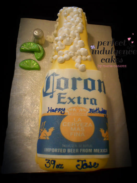 Corona Beer Bottle Birthday Cake