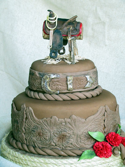 Country Western Theme Wedding Cakes