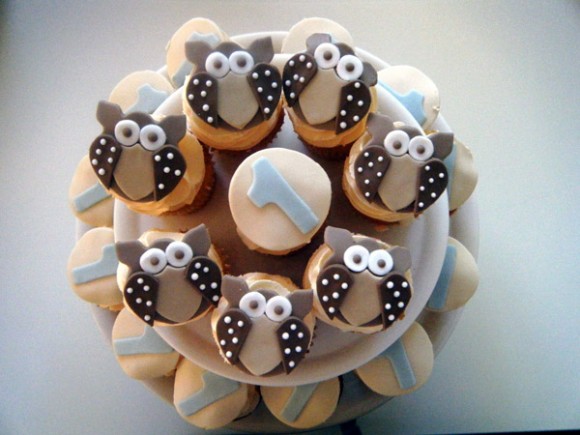 11 Photos of Owl Birthday Party Cupcakes