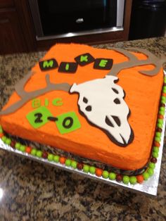 Deer Hunting Birthday Cake