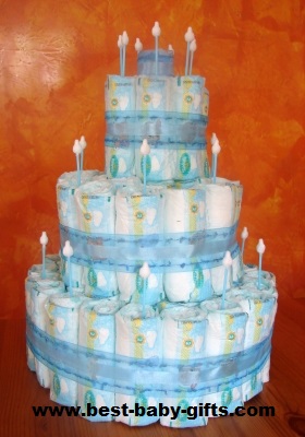 DIY Baby Shower Diaper Cake