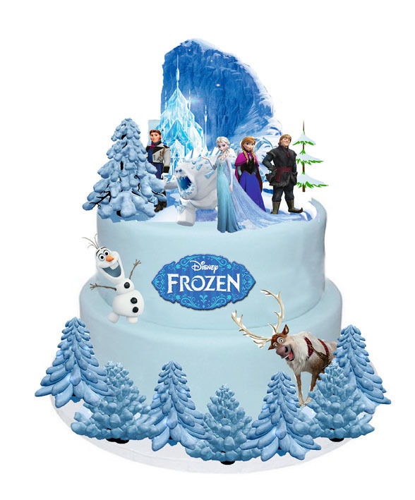 DIY Disney Frozen Birthday Cake