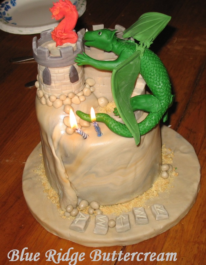 Dragon Castle Birthday Cake Boy