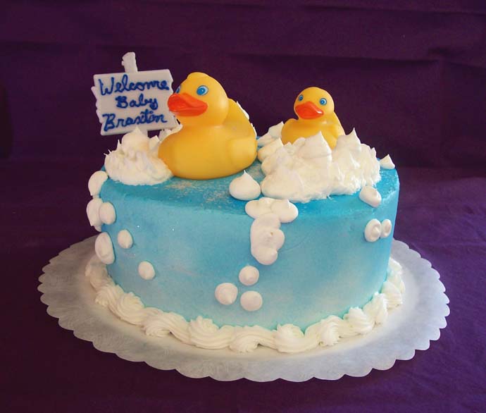 Duck Baby Shower Cake