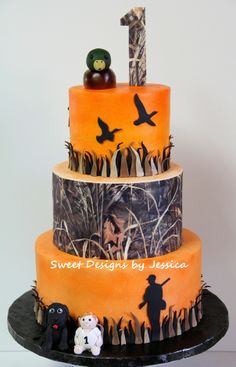 Duck Hunting Birthday Cake