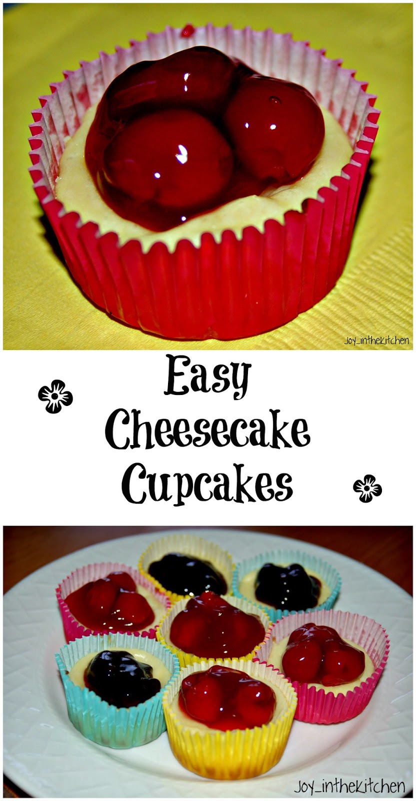 Easy Cheesecake Cupcakes