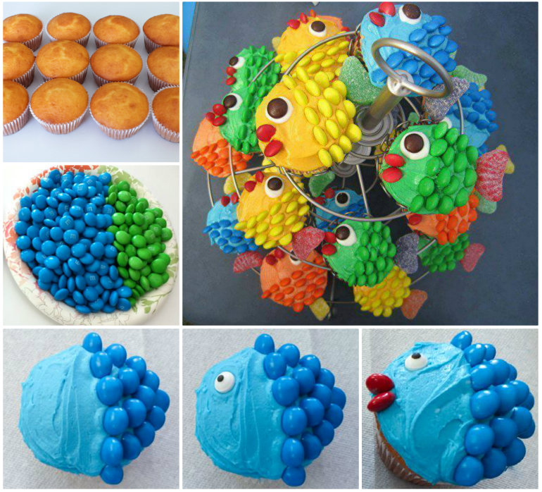 Easy Fish Cupcake Ideas