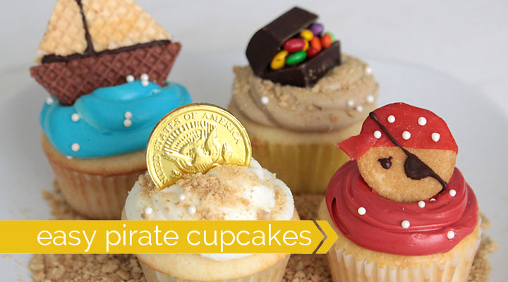 Easy Pirate Cupcake Ideas