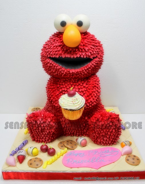 Elmo 1st Birthday Cake