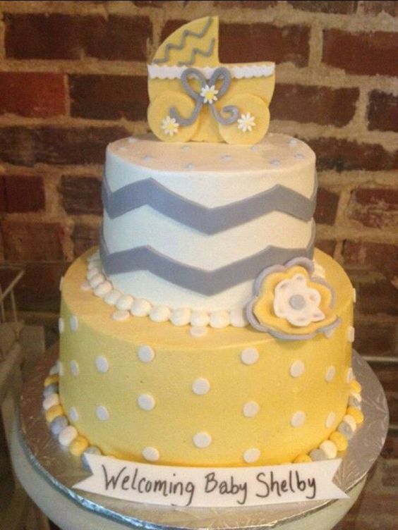 Gender-Neutral Baby Shower Cake