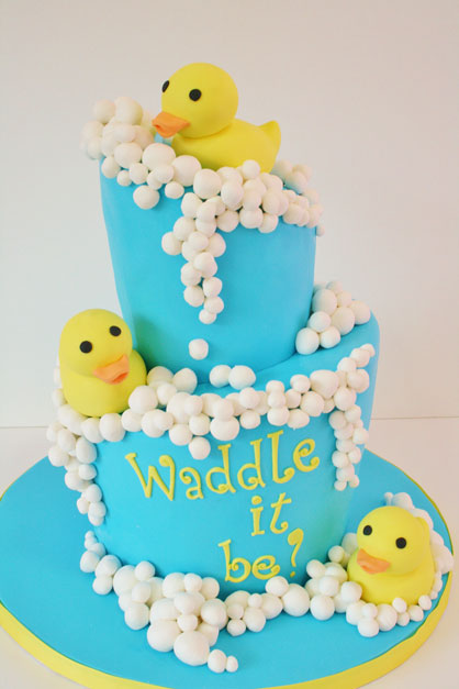 Gender Reveal Baby Shower Cake