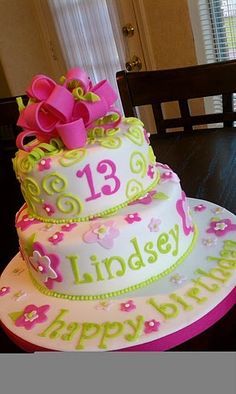 Girls 13th Birthday Cake Ideas