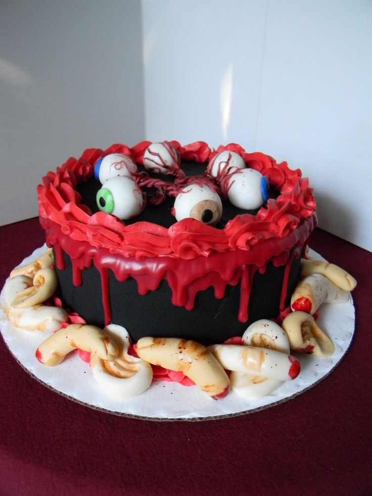 Halloween Horror Birthday Cake