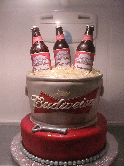 Happy Birthday Budweiser Beer Cake