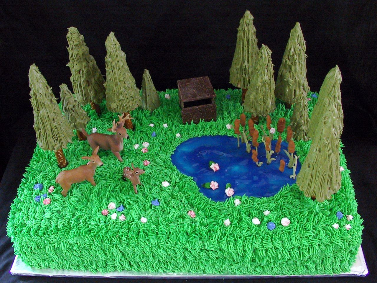 Happy Birthday Deer Cake