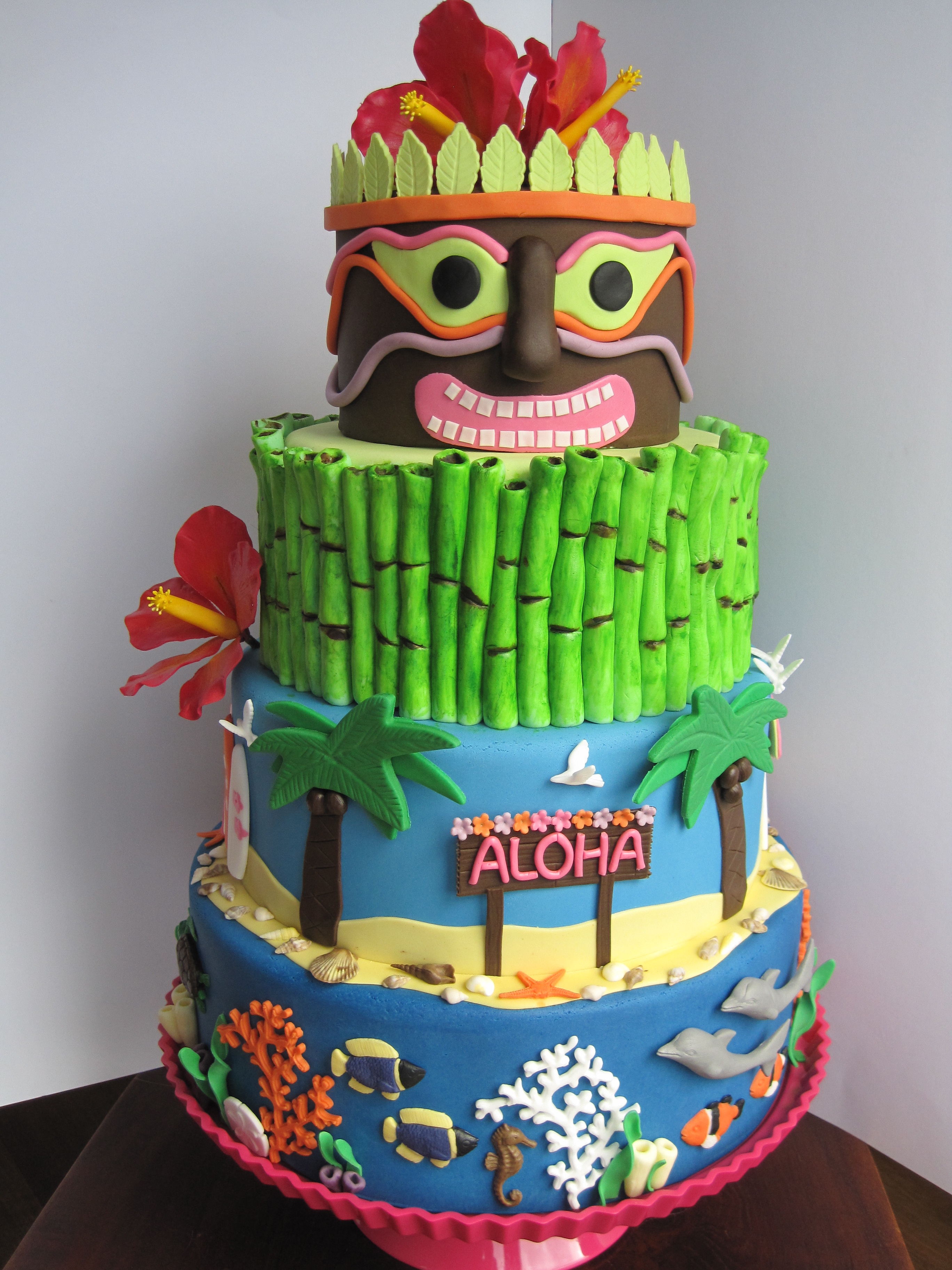 12 Photos of Luau Birthday Cakes Parfait