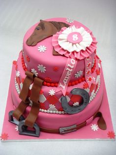 Horse Riding Birthday Cake