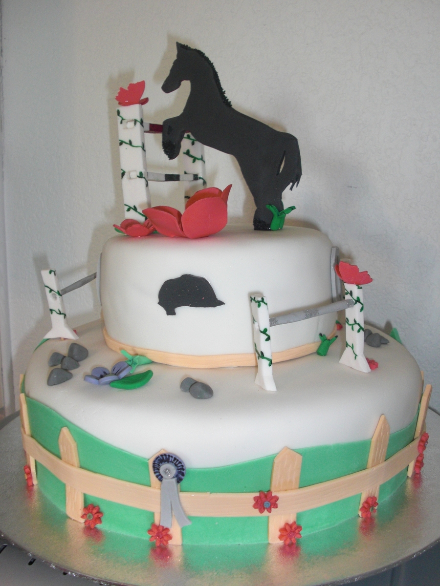 Horse Riding Birthday Cake