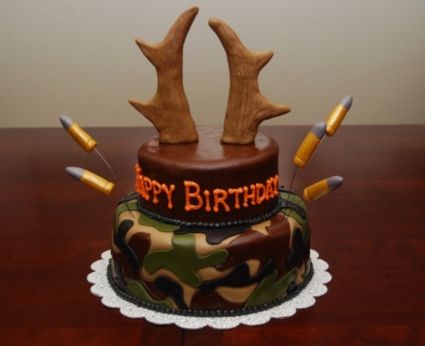 Hunting Birthday Cake