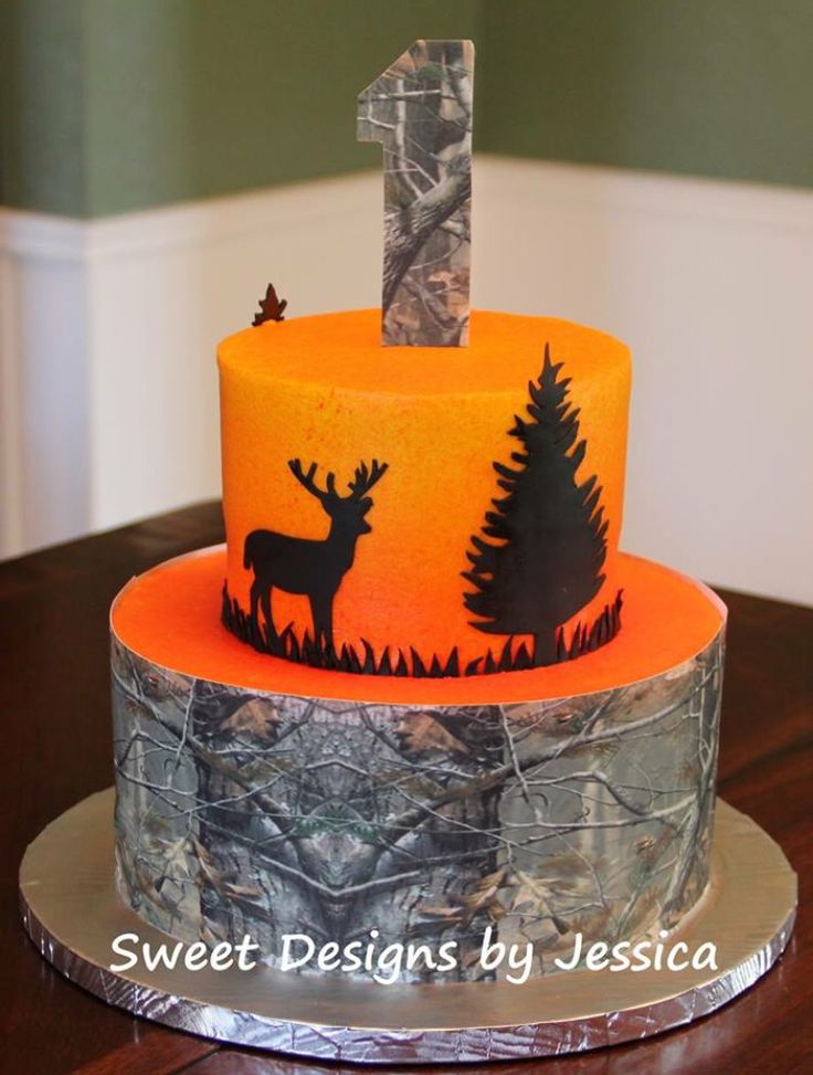 Hunting Themed Birthday Cake