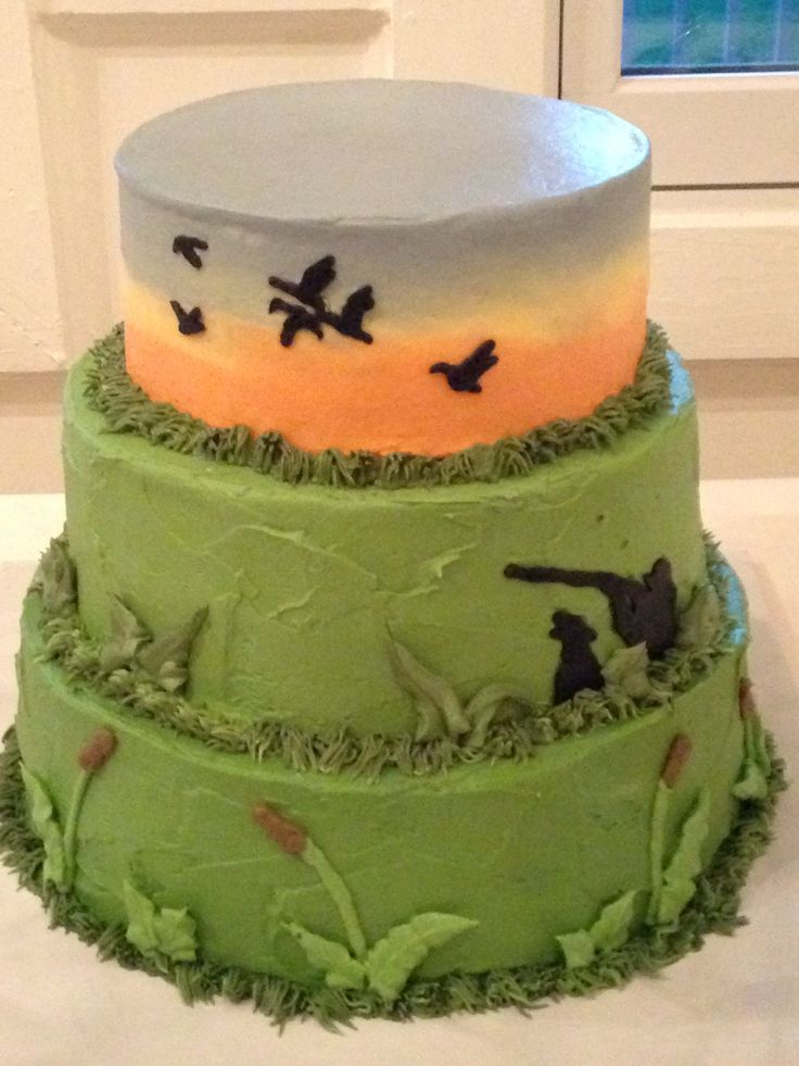 Hunting Themed Grooms Cake