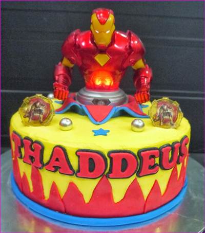 Iron Man Birthday Cake Decorations